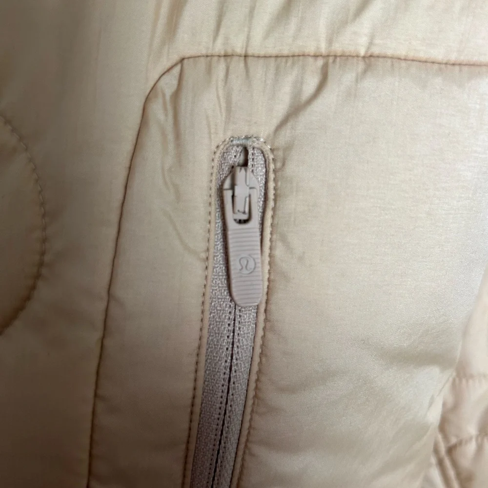 Lululemon Insulated Quilted Long Bomber- Heather Pecan Tan - Picture 3 of 11